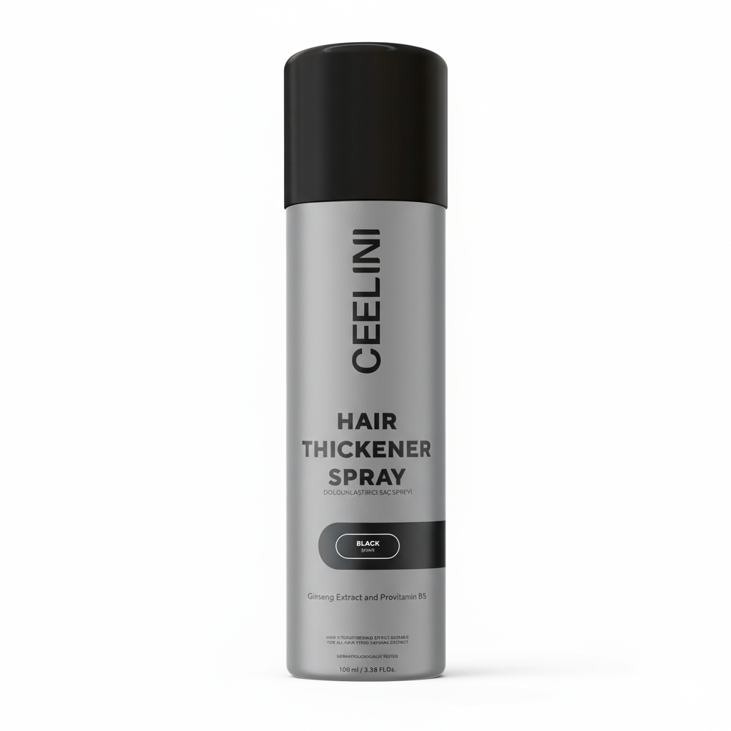 Ceel Haarverdichtungsspray mit Keratinfasern – natürliches Volumen und volleres Haar in 15 Sekunden (100 ml)