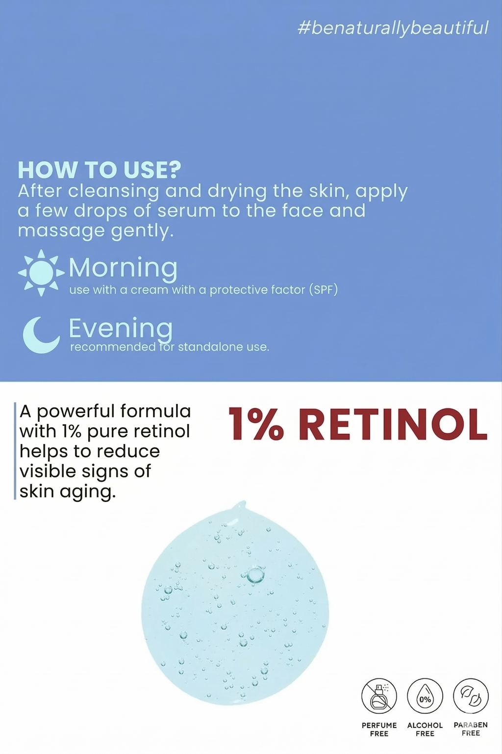 Retinolserum gegen Falten und Hautalterung
