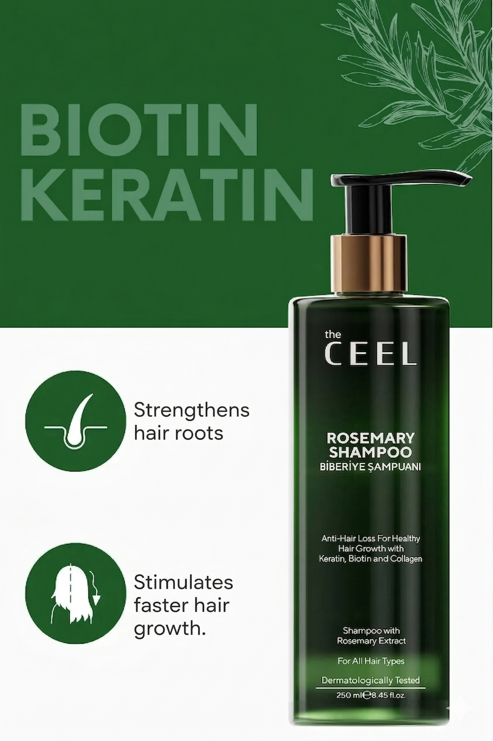 Rosmarin-Shampoo gegen Haarausfall und für stärkere Haarwurzeln